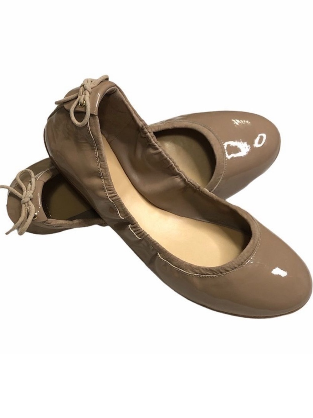 cole Haan Ashlyn Patent nude leather Back Bow
Ballet Flat Shoes 8.5
